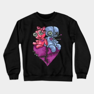 Voodoo Dolls Couples Halloween Crewneck Sweatshirt